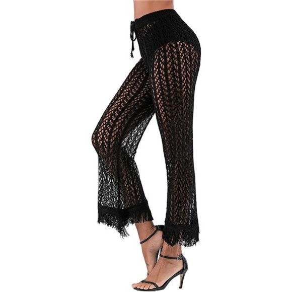WOMENS Cover Up Pants Sexy B-black